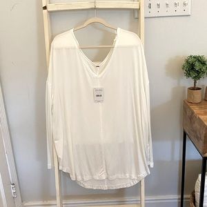 Free People long sleeve swing shirt
